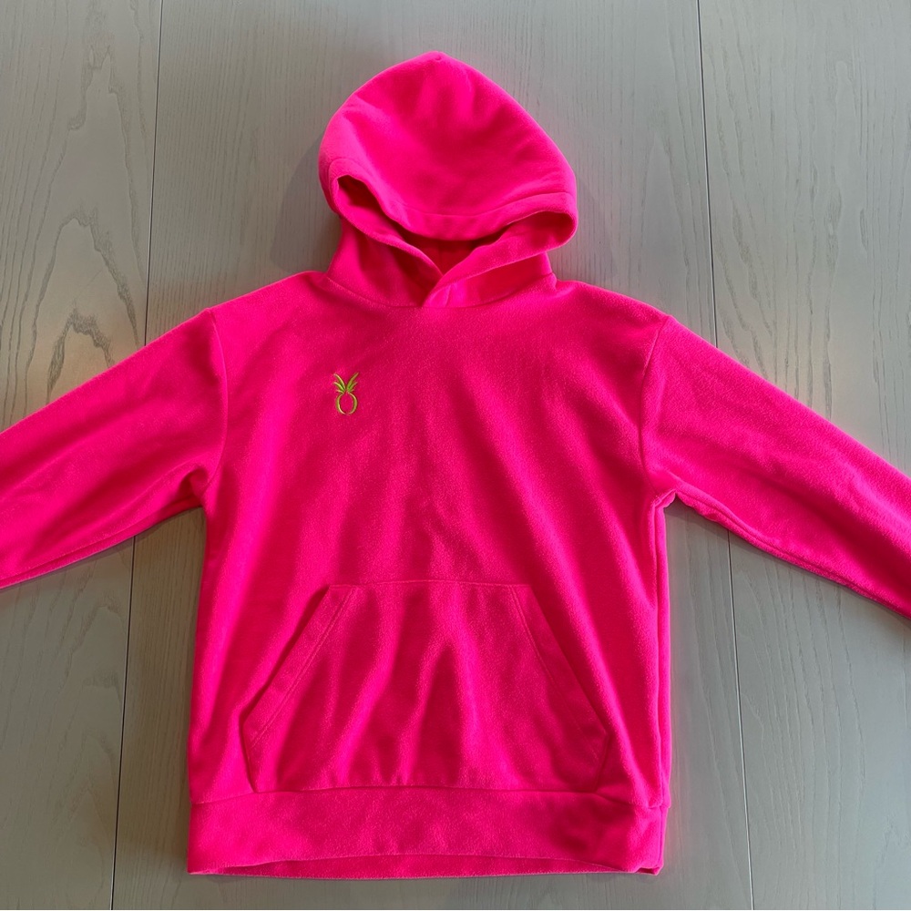 Dudley Stephens Kids Terry Fleece Hendrie Hoodie (Hot Pink) - Size S 7-8